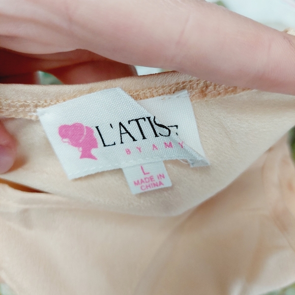 New LATISTE Long Sleeve Blush Flower Print Maxi Dress P2947 - Picture 11 of 13